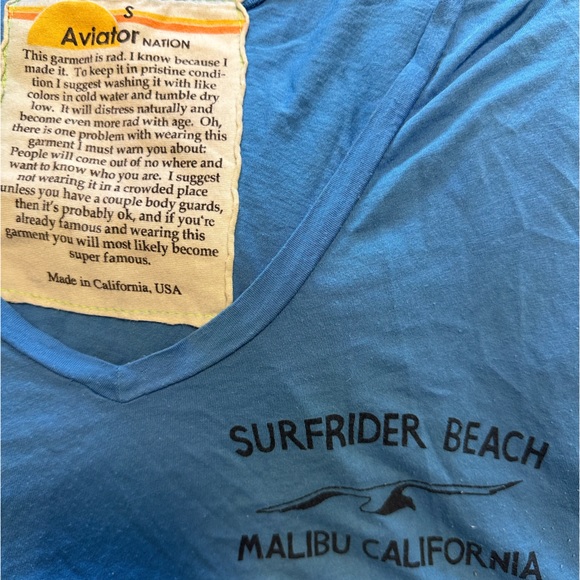 AVIATOR NATION surfrider beach MALIBU tee - Picture 5 of 7